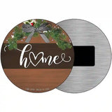 Home Bow Wreath Novelty Metal Circle Sign 3.5" (CM)