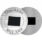 Colorado Mile High Novelty Metal Circle Sign C-1796 3.5" (CM)