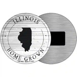 Illinois Home Grown Novelty Metal Circle Sign C-1803 3.5" (CM)
