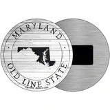 Maryland Old Line State Novelty Metal Circle Sign C-1810 3.5" (CM)