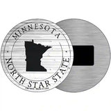 Minnesota North Star State Novelty Metal Circle Sign C-1813 3.5" (CM)