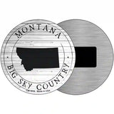 Montana Big Sky Country Novelty Metal Circle Sign C-1816 3.5" (CM)