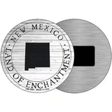 New Mexico Land Of Enchantment Novelty Metal Circle Sign C-1821 3.5" (CM)