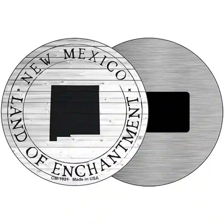 New Mexico Land Of Enchantment Novelty Metal Circle Sign C-1821 3.5" (CM)