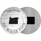 Oregon Beaver State Novelty Metal Circle Sign C-1827 3.5" (CM)