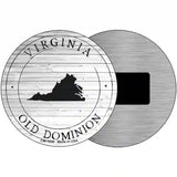 Virginia Old Dominion Novelty Metal Circle Sign C-1836 3.5" (CM)