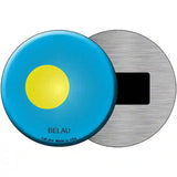 Belau Country Novelty Metal Circular Sign 3.5" (CM)