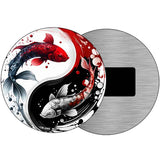 Koi Fish Yin-Yang Novelty Metal Circular Magnet CM-2068