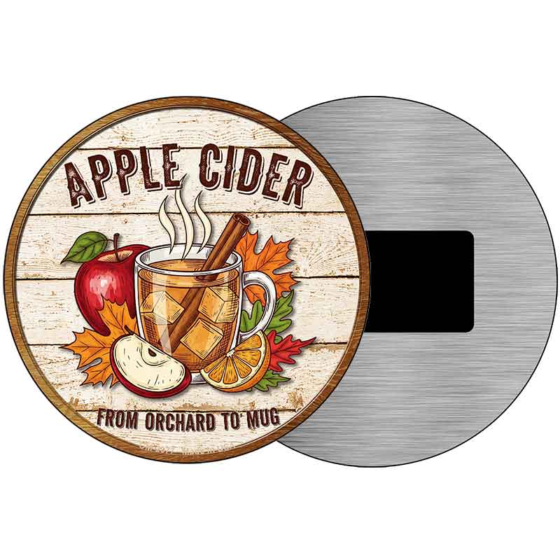 Apple Cider Novelty Metal Circular Sign C-2077