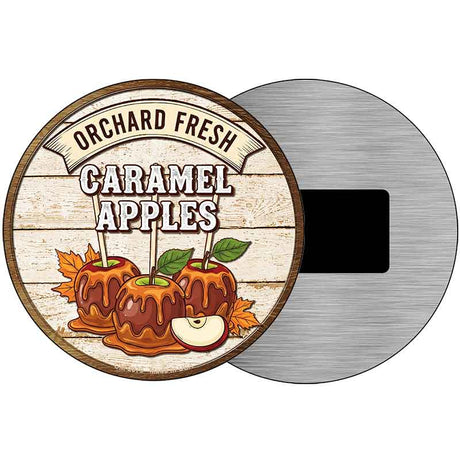 Caramel Apples Novelty Metal Circular Sign C-2079