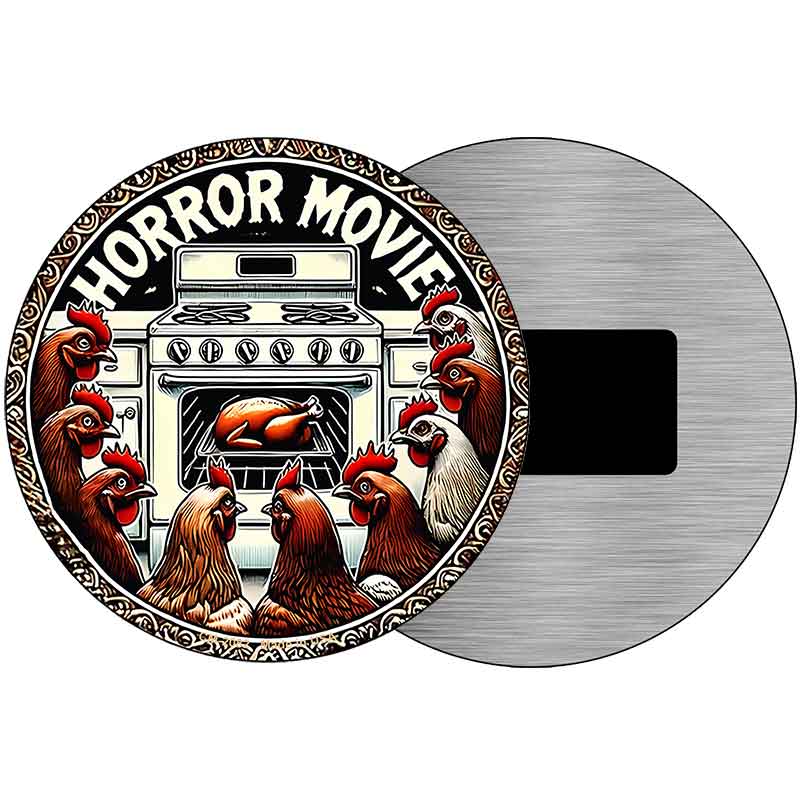 Horror Movie Novelty Metal Circular Sign C-2082