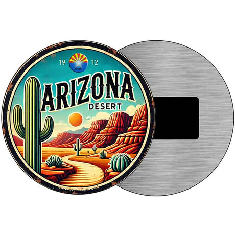Arizona Desert Novelty Metal Circular Sign C-2090