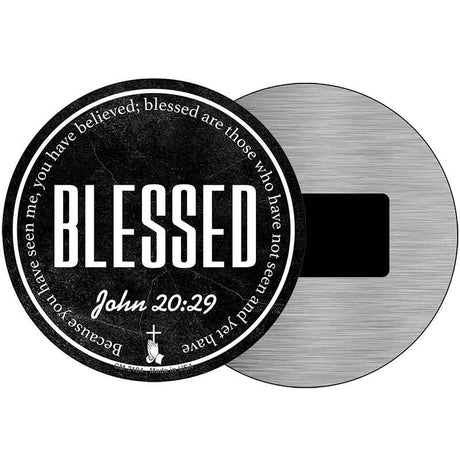 Blessed Bible Verse Novelty Metal Circular Sign C-2104