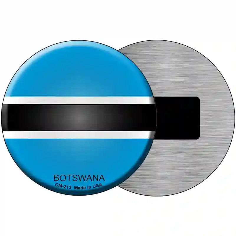 Botswana Country Novelty Metal Circular Sign 3.5" (CM)