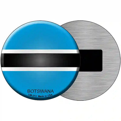 Botswana Country Novelty Metal Circular Sign 3.5" (CM)