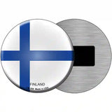 Finland Country Novelty Metal Circular Sign 3.5" (CM)
