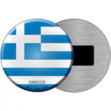 Greece Country Novelty Metal Circular Sign 3.5" (CM)