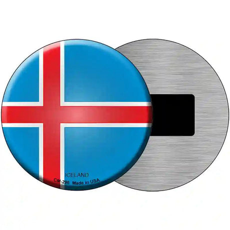 Iceland Country Novelty Metal Circular Sign 3.5" (CM)