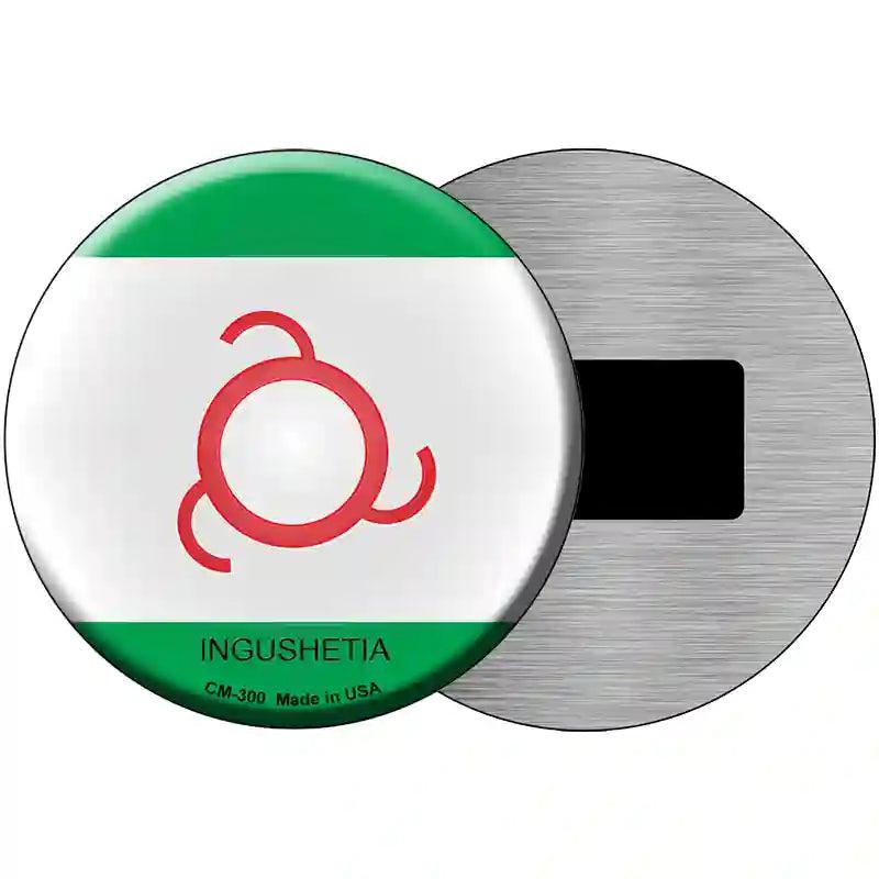 Ingushetia Country Novelty Metal Circular Sign 3.5" (CM)