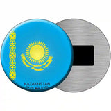 Kazakhstan Country Novelty Metal Circular Sign 3.5" (CM)