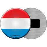 Luxembourg Country Novelty Metal Circular Sign 3.5" (CM)