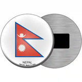 Nepal Country Novelty Metal Circular Sign 3.5" (CM)