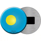 Palau Country Novelty Metal Circular Sign 3.5" (CM)