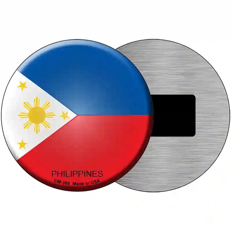 Philippines Country Novelty Metal Circular Sign 3.5" (CM)
