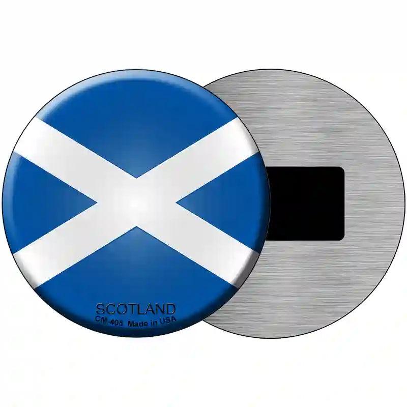 Scotland Country Novelty Metal Circular Sign 3.5" (CM)