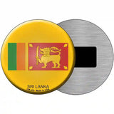 Sri Lanka Novelty Metal Circular Sign 3.5" (CM)