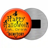 Happy Halloween Novelty Metal Circular Sign 3.5" (CM)