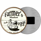 Farmers Market Eggs Novelty Metal Circular Sign 3.5" (CM)