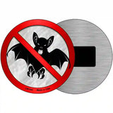 No Bats Novelty Metal Circular Sign 3.5" (CM)