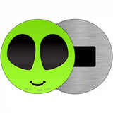 Alien Smile Face Novelty Metal Circular Sign 3.5" (CM)