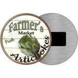 Farmers Market Artichokes Novelty Metal Circular Sign 3.5" (CM)