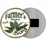 Farmers Market Sage Novelty Metal Circular Sign 3.5" (CM)