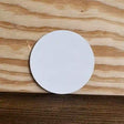 White Dye Sublimation 3.5" Novelty Metal Mini Circle Magnet CM-000