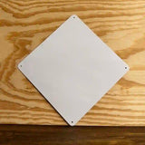 White Dye Sublimation 16.5" Novelty Metal Crossing Sign CX-000