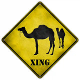 Camel Xing Novelty Metal Crossing Sign 16.5" (CX)