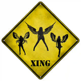 Angels Xing Novelty Metal Crossing Sign 16.5" (CX)