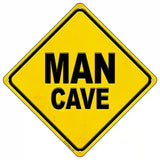 Man Cave Novelty Metal Crossing Sign 16.5" (CX)