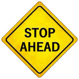 Stop Ahead Novelty Metal Crossing Sign 16.5" (CX)
