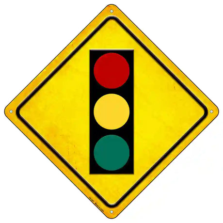 Traffic Signal Novelty Metal Crossing Sign 16.5" (CX)