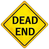 Dead End Novelty Metal Crossing Sign 16.5" (CX)