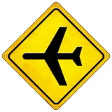 Airplane Novelty Metal Crossing Sign 16.5" (CX)
