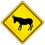 Donkey Novelty Metal Crossing Sign 16.5" (CX)