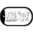 RT 66 Historic Eight Novelty Metal Dog Tag Necklace DT-098 2" x 1" Dog Tag (DT)