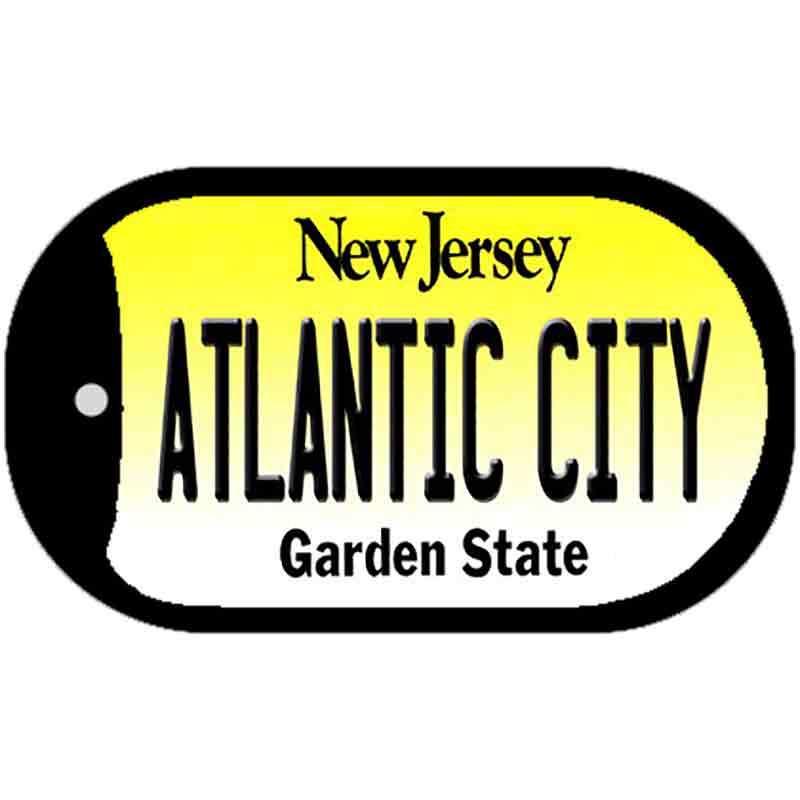 Atlantic City New Jersey Novelty Metal Dog Tag Necklace DT-10149