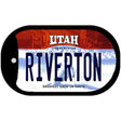 Riverton Utah Novelty Metal Dog Tag Necklace DT-10195
