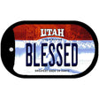 Blessed Utah Novelty Metal Dog Tag Necklace DT-10219